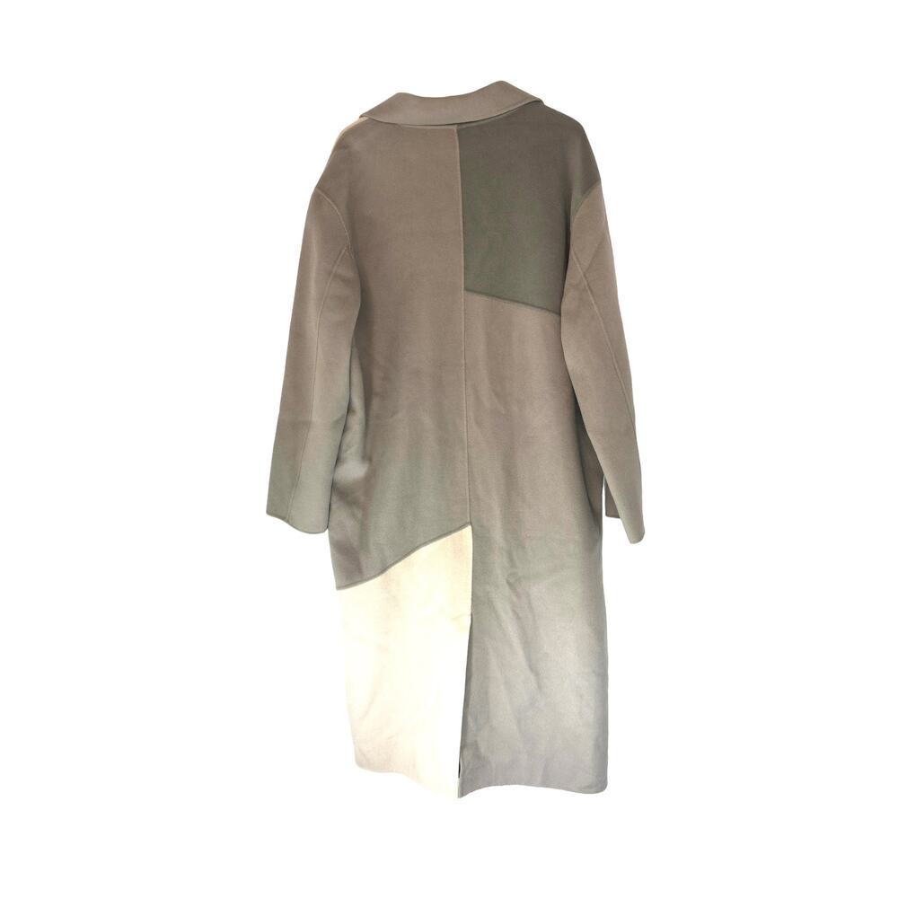 Dept. Anonym Men's Tri-Color Paneled Wool‎ Cashmere Overcoat Trench Coat Size XL - Picture 11 of 14